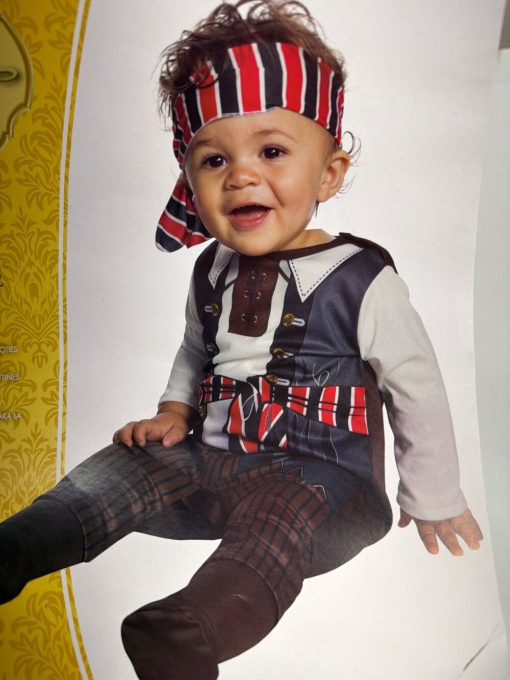 Rubies Baby Pirate Costume Size Toddler 1-2 Yrs